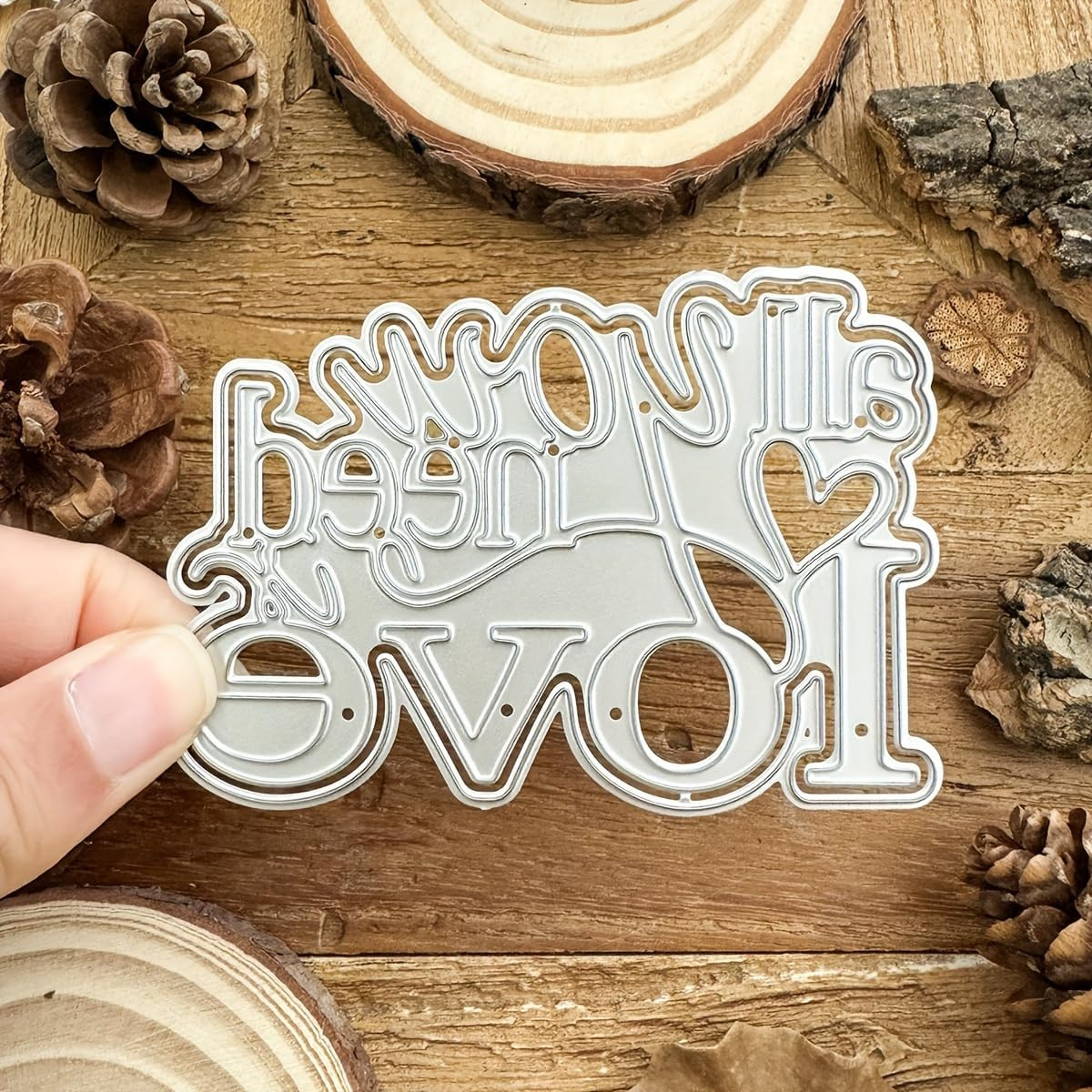 All You Need Is Love Die-Cuts, Carbon Steel Metal Cutting Dies for DIY Scrapbook