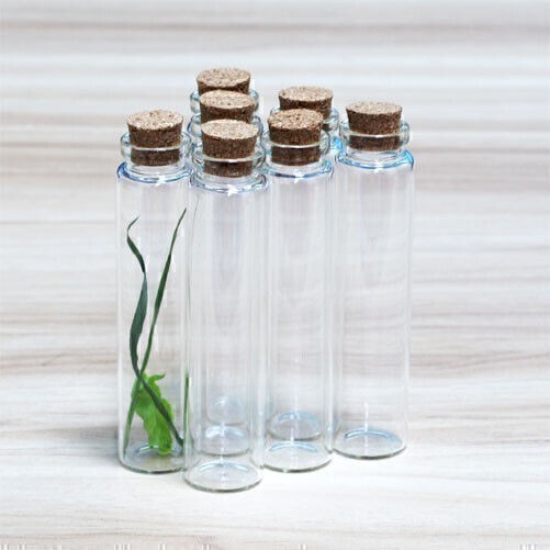 30ml Crafts Bottles Glass Empty Cork gift Vials Glass DIY Small Jars Candy