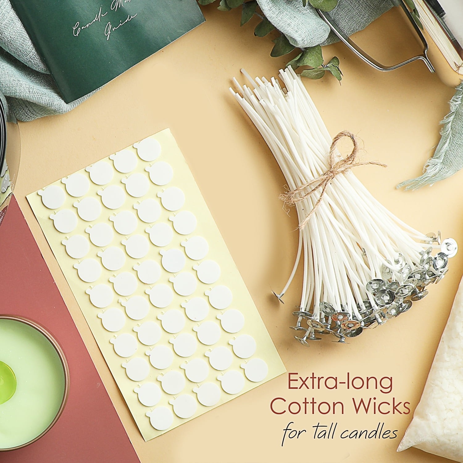 LammLoe Soy Candle Making Kit, 10 lbs Natural Soy Candle Wax Flakes with Accesso