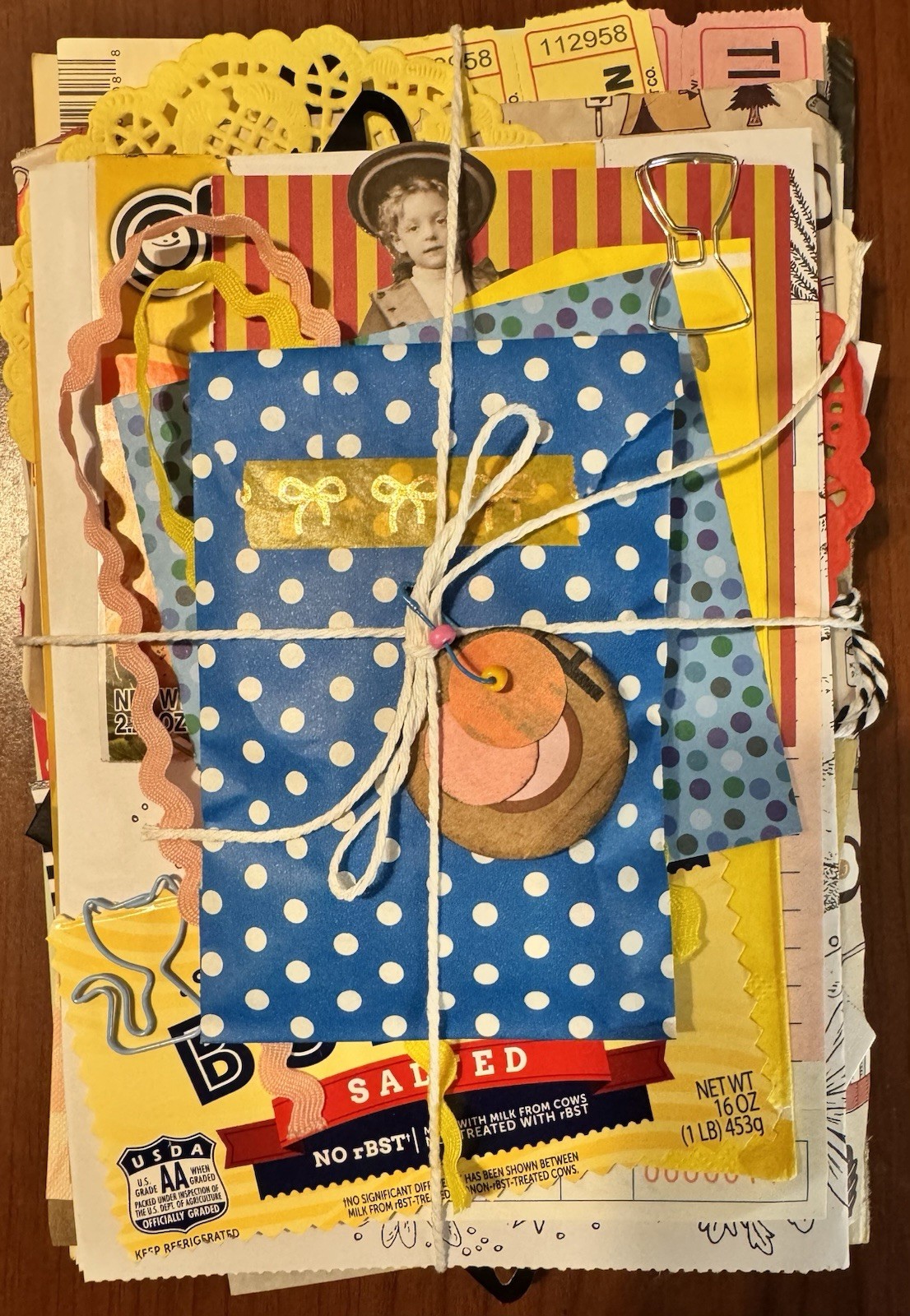 100+ Piece Junk Journal Supply Ephemera Vintage Modern Lot Paper Unique Mystery