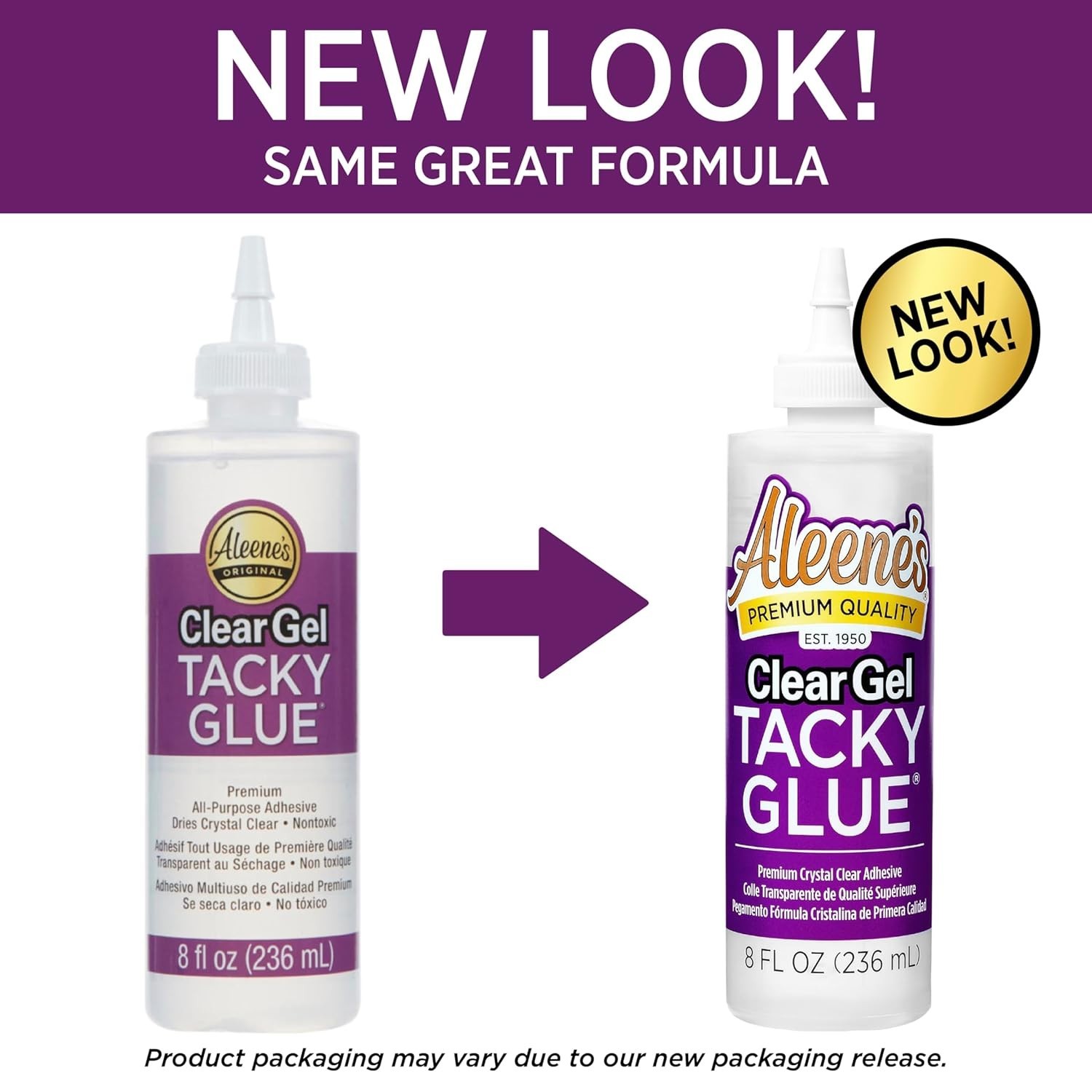 Clear Gel Tacky Glue — All Purpose Adhesive — 8 fl oz. — Aleene’s