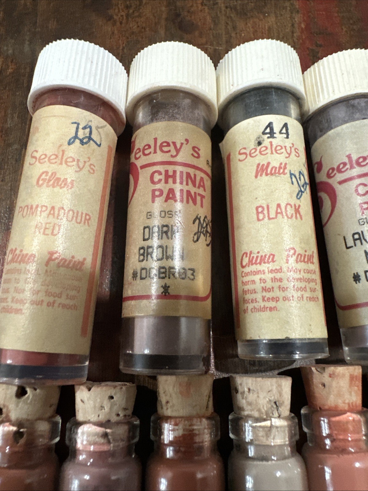 Vintage Seeley’s Virginia LaVorgna China Paint Lot Doll Making Porcelain Pigment
