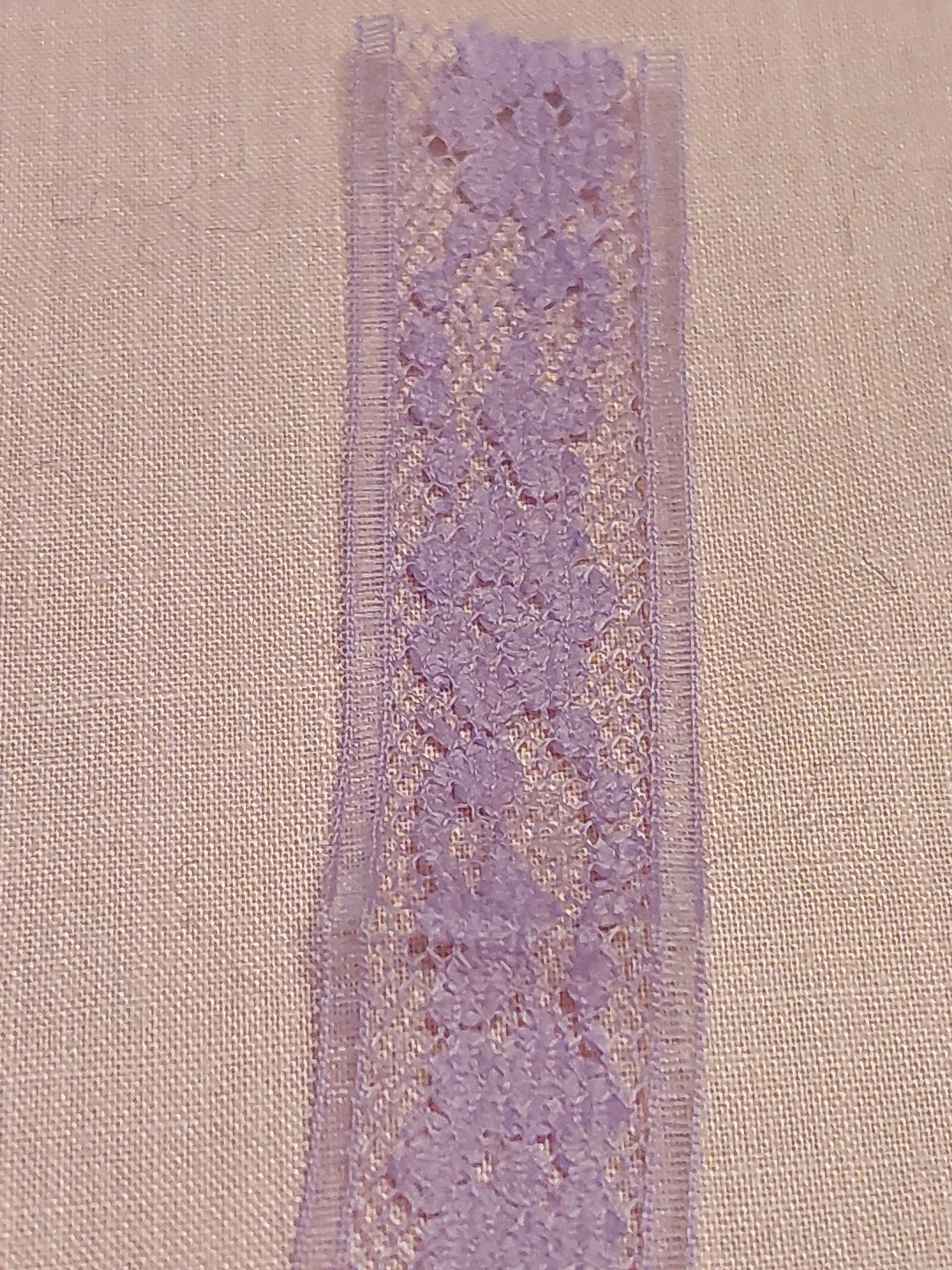 14 YD WRIGHTS FLEX LACE SEAM BINDING REMNANTS PASTEL PURPLE PINK WHITE BLUE New
