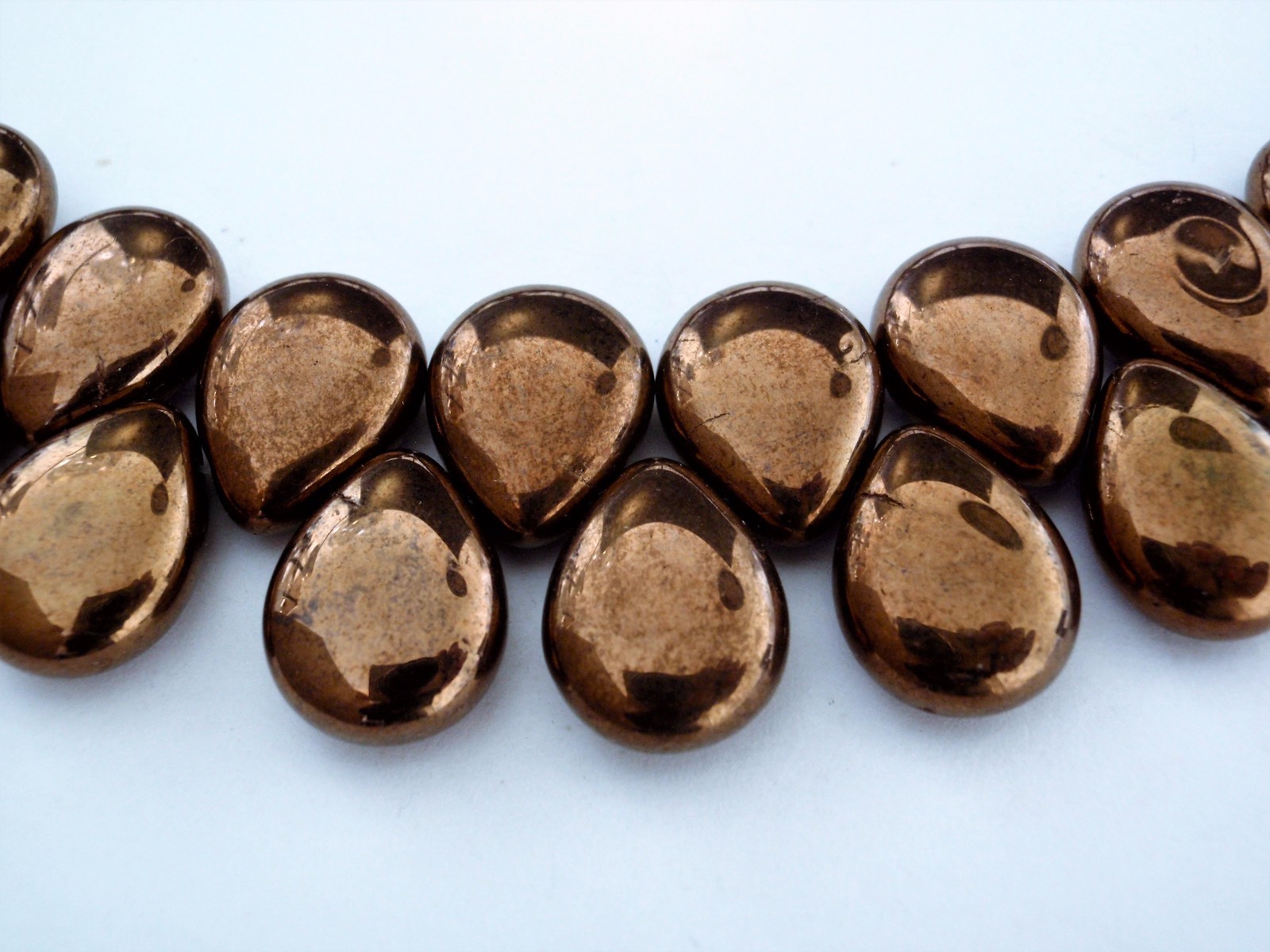 6 12 x 16 mm Pear Shaped Drops : Patina – Tanzanite