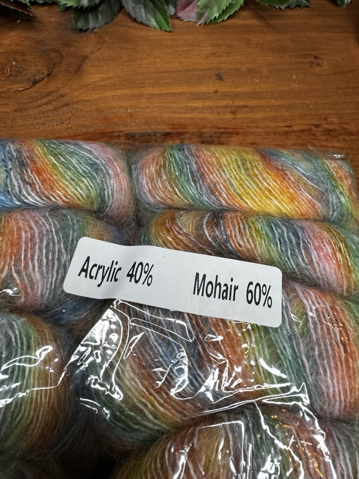 MUYUAN Mohair Blend Yarn Lot of 10 Skeins Rainbow Pastel Lace Weight Sealed NEW