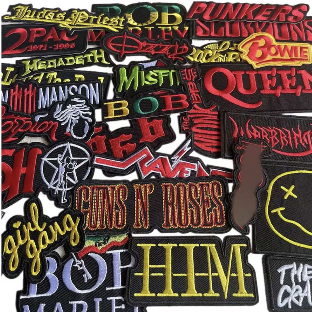 ROCK n ROLL – METAL, PUNK ROCK BANDS – Embroidered – U Pick – Iron-On Patches