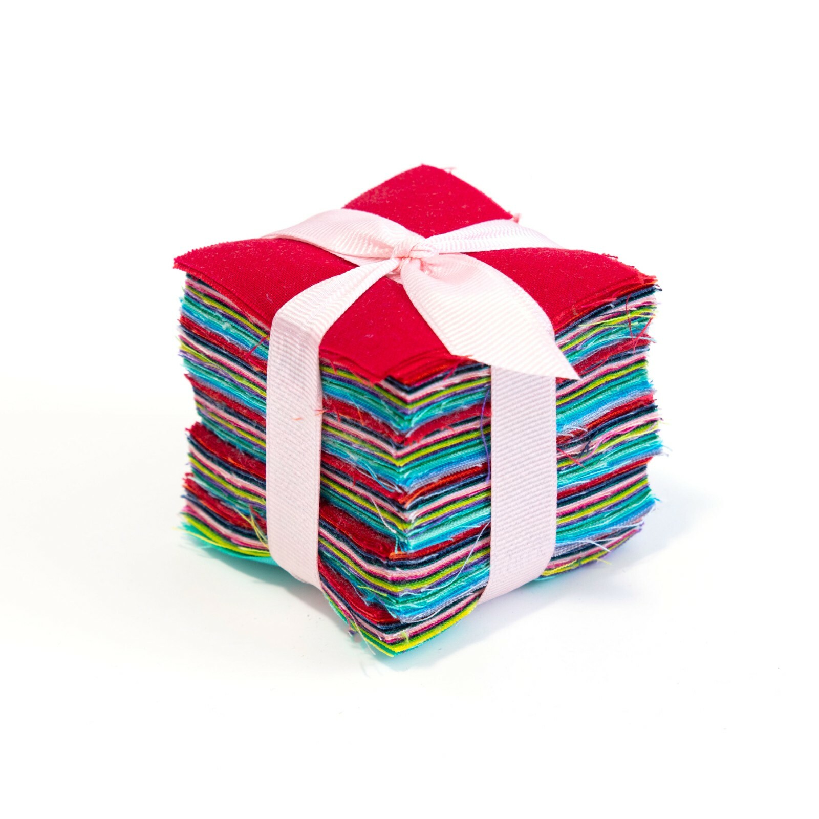 200 piece Rainbow Solids precut mini charm pack 2.5″ squares quilt fabric