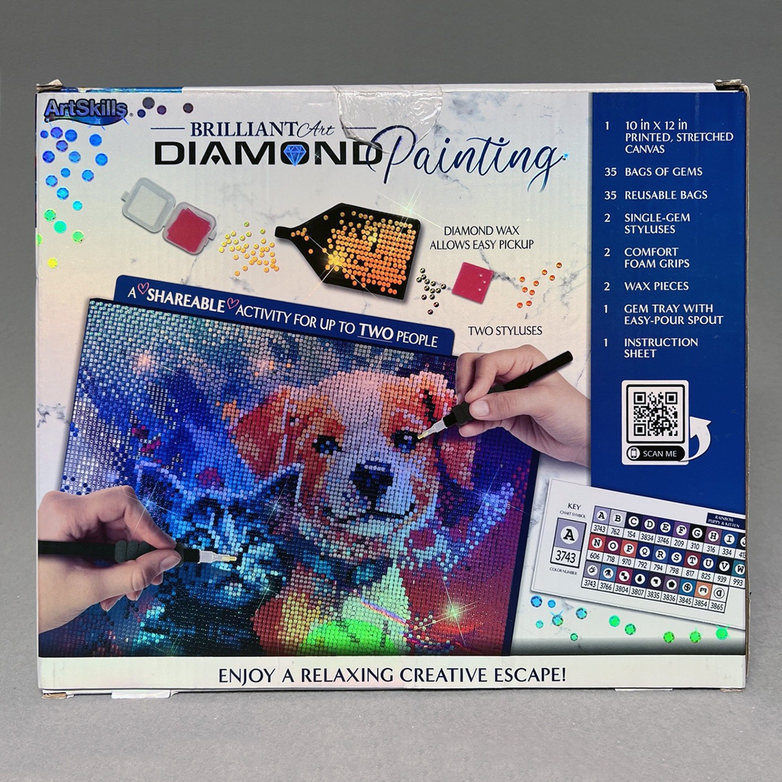 ARTSKILLS Brilliant Art DIAMOND PAINTING Enjoy A Relaxing Creative Escape! NIB