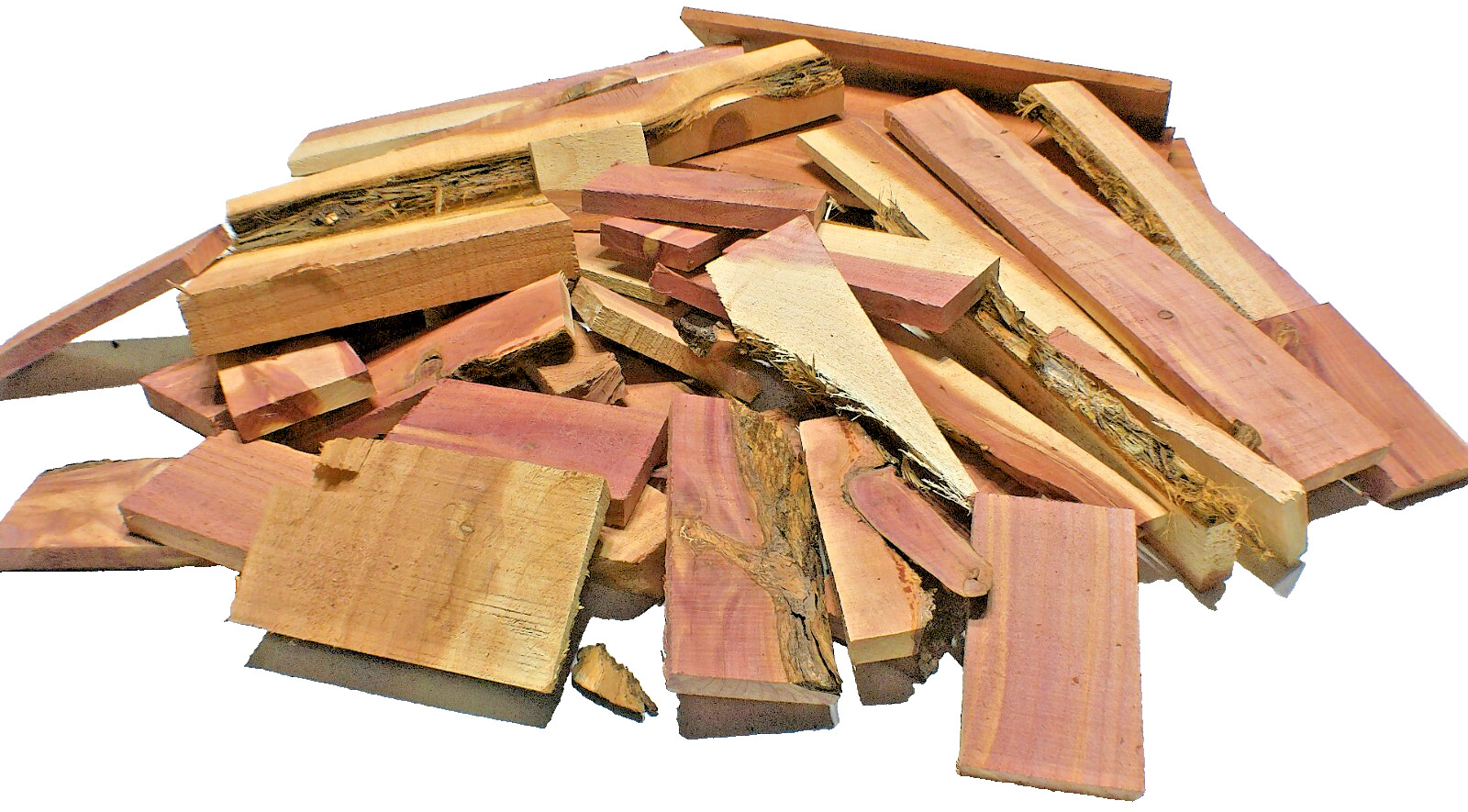Aromatic Red Cedar Wood Milled Kiln Dried 10LBS Craft Project Pieces SHIPs FREE!