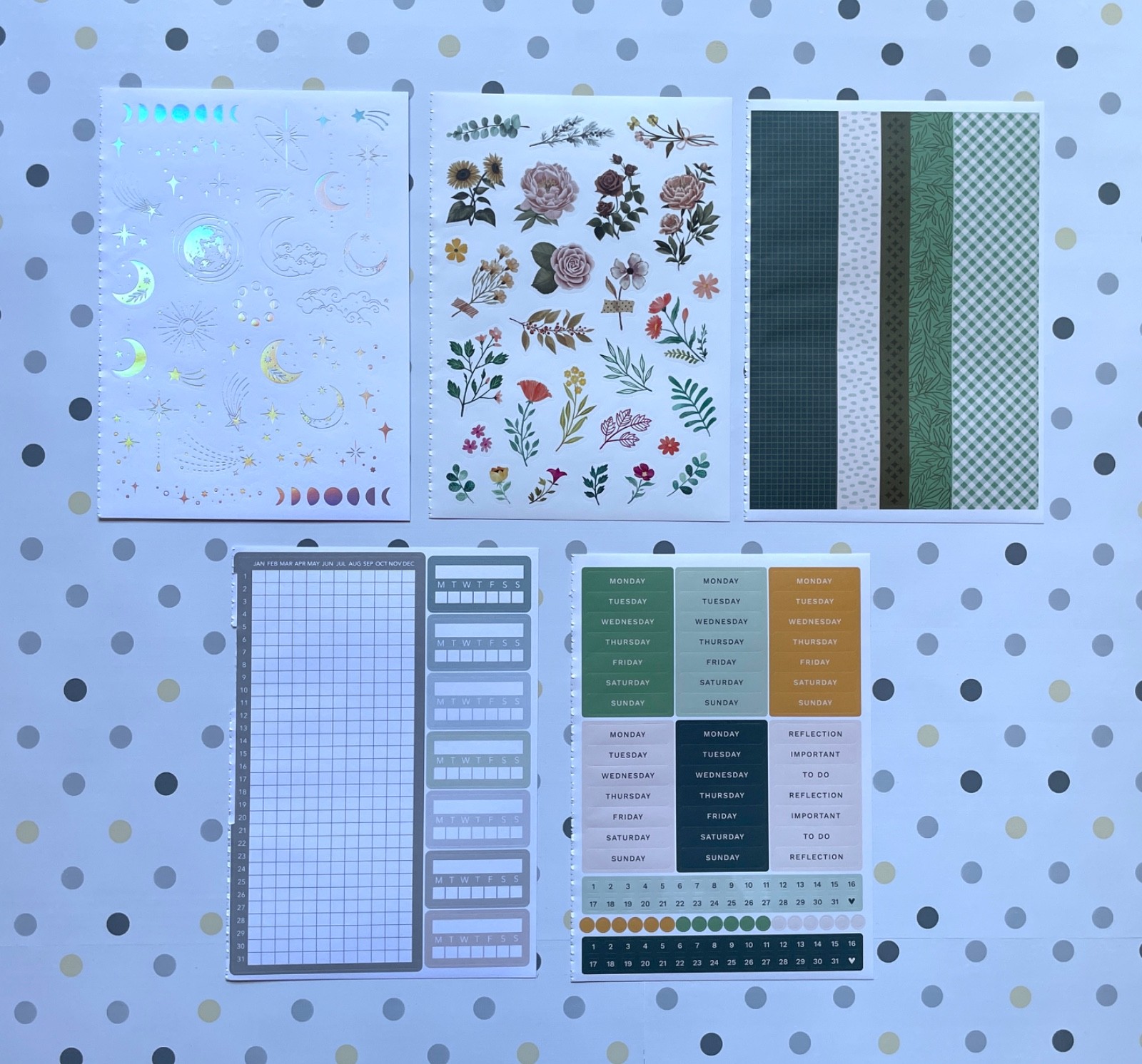 Archer and Olive Sticker Sheets 10pc