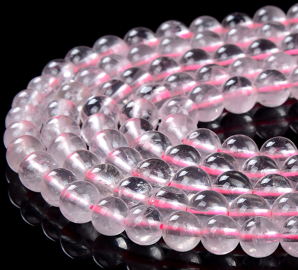Natural Madagascar Rose Quartz AAA Round 6MM 8MM 10MM 12MM Beads(D259)