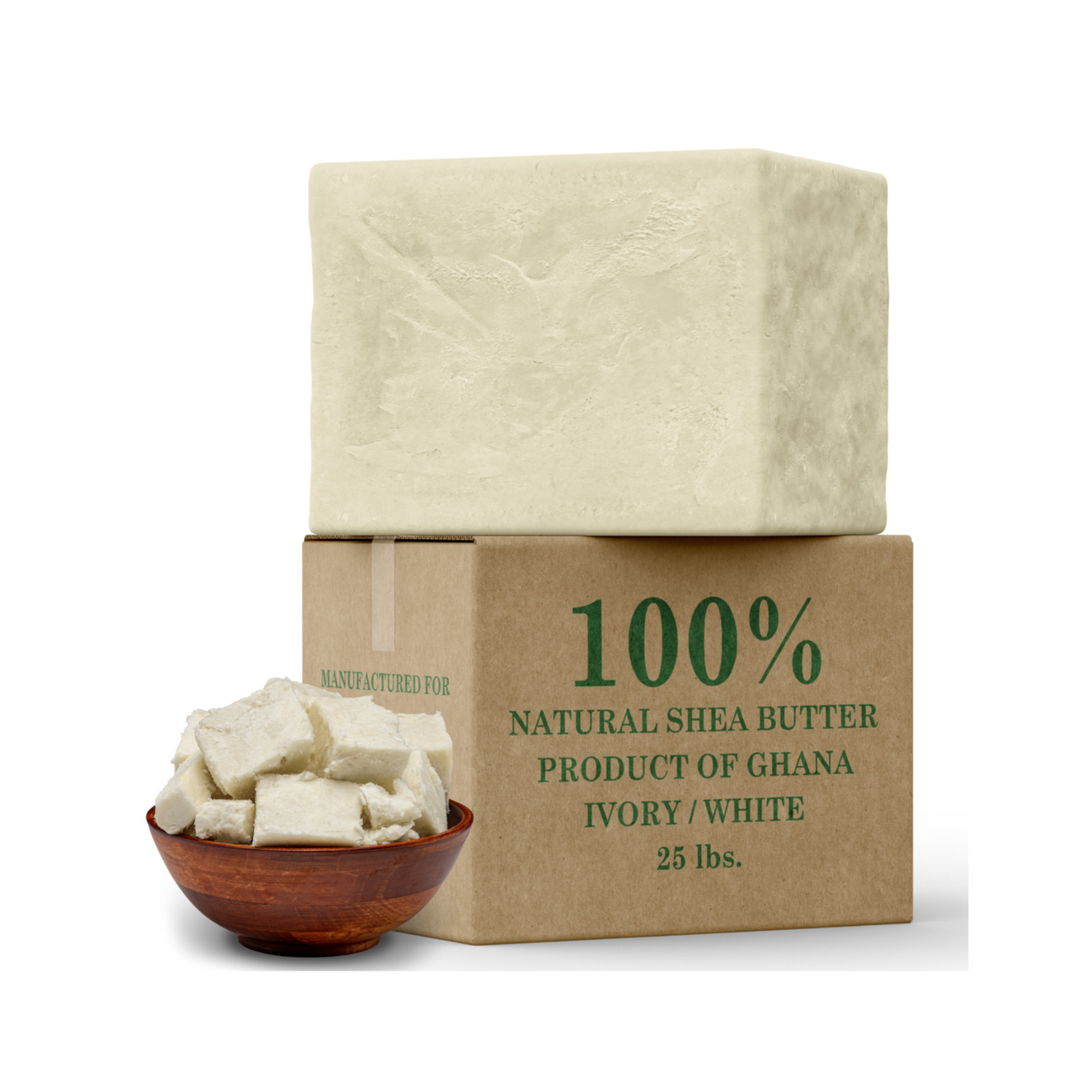 Raw African Shea Butter 12 oz. 100% Pure Organic Unrefined Natural From Ghana