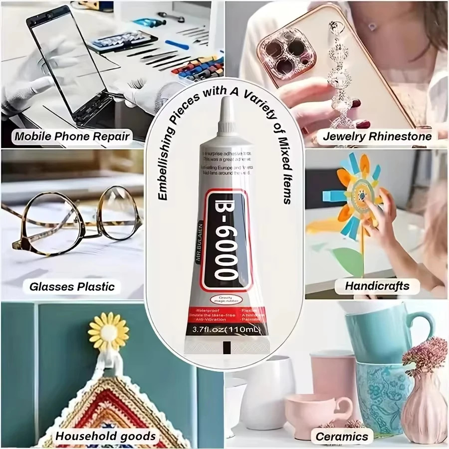 15/25/50/110ML B6000 Super Glue Telephone Mobile Phone Touch Screen Adhesive DIY