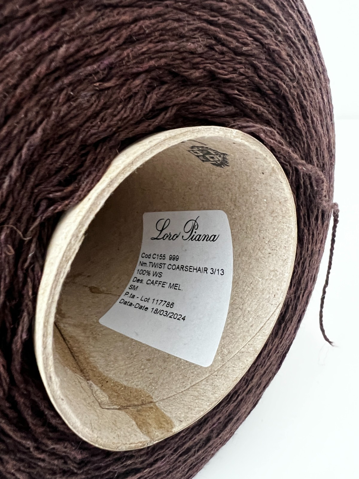100% Cashmere yarn Loro Piana Coarsehair 433m/100g ( 473yard/3.52oz), per 100g