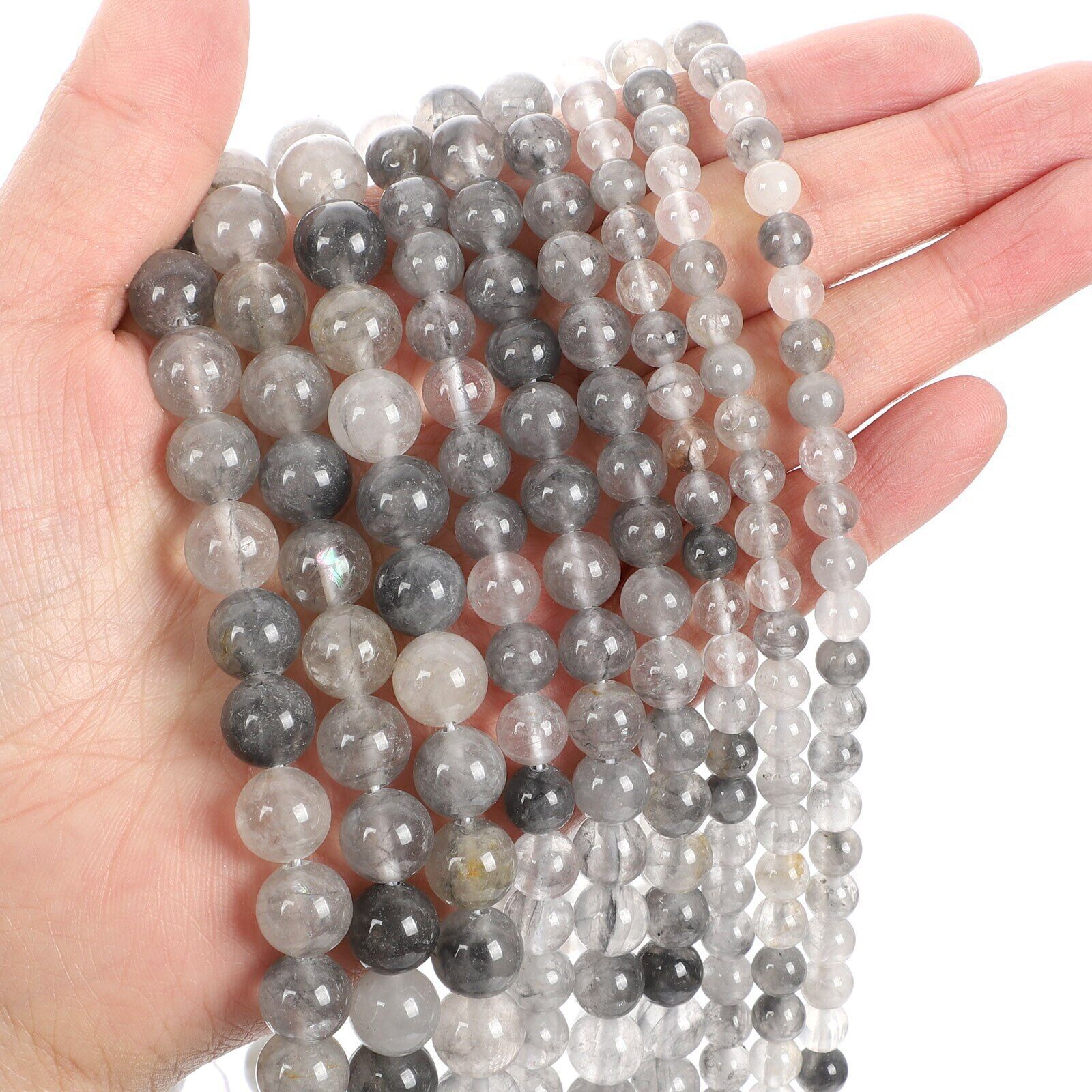 Natural Gemstone Round Spacer Loose Beads Jewelry Making 4mm 6mm 8mm 10mm 12mm