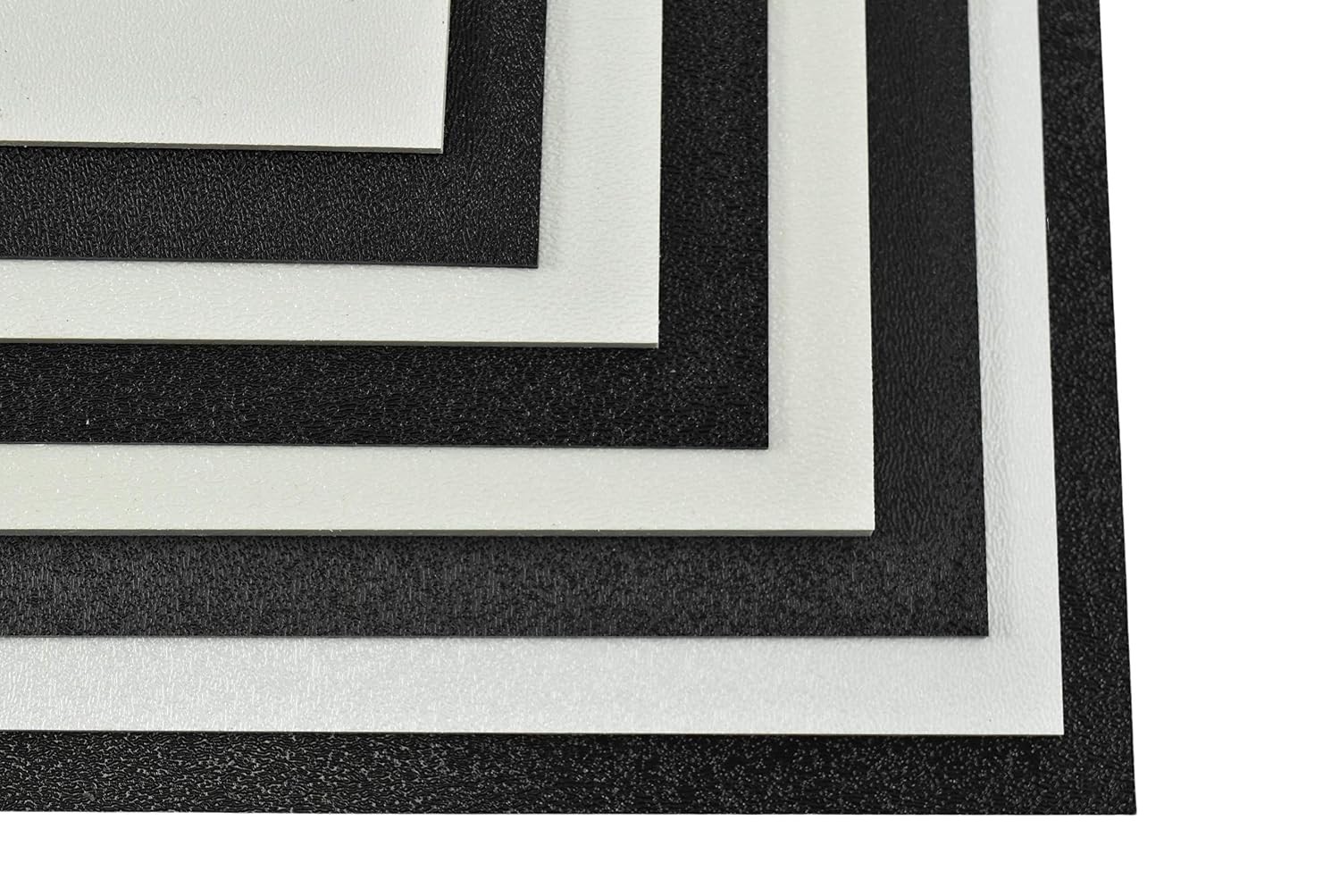 Black ABS Plastic Sheet 3/32″ Thick 24″ x 24″ Haircell Texture Engineering Board