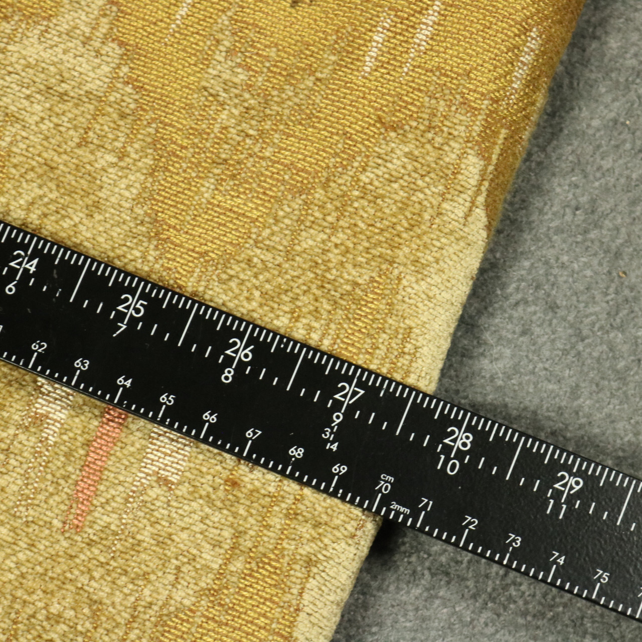 Geometric Earth Tone Chevron Striped Upholster Fabric Red Green Gold 56″x56″