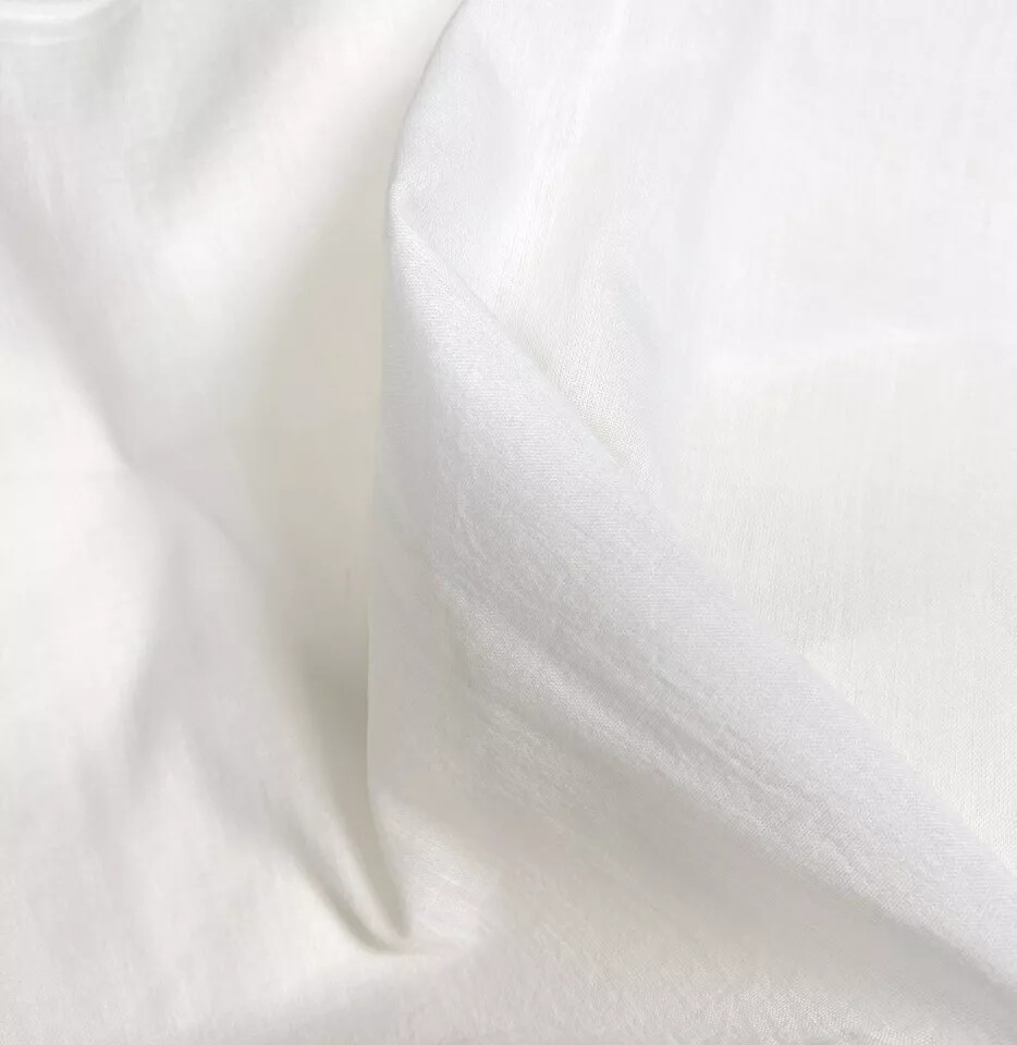 5/10/20 Yards Solid Plain Pure Cotton Voile Loose Best Fabric Craft Sewing Dress