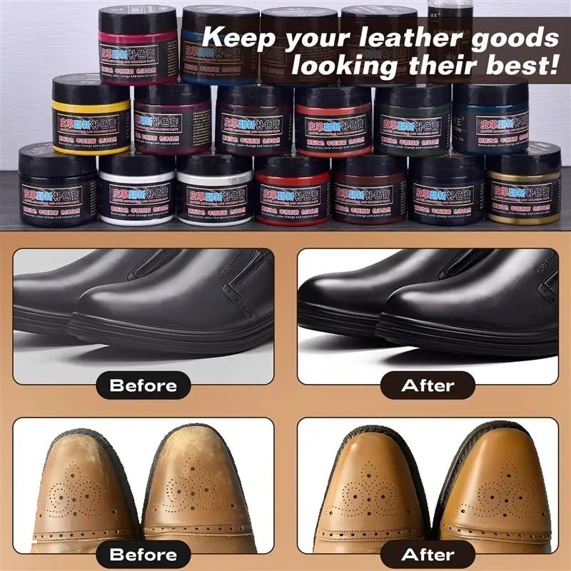 50G Leather Coloring Pigment Dye Liquid for Car Seats, Shoes, Bags & Crafts