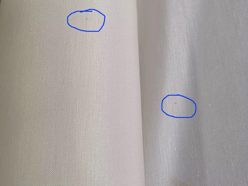 Few Spots Natural White Heavy 28 Momme Silk Flax Fabric Mulberry Silk Linen