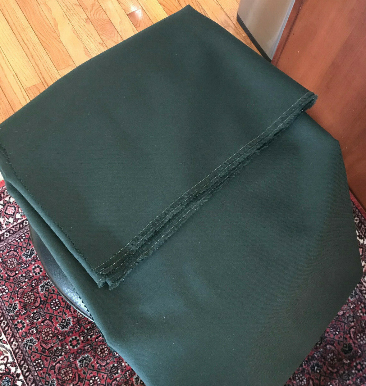7 yard 60″ wide Dark Green Wool Blend fabric for apparel fashion crafting draper