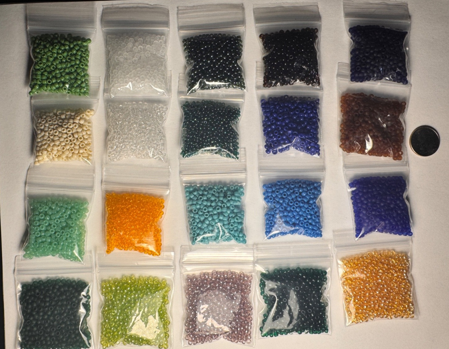 CLOSING STORE! TOHO 200 grams assorted 8/0 – 20 Colors – 10g each – Destash