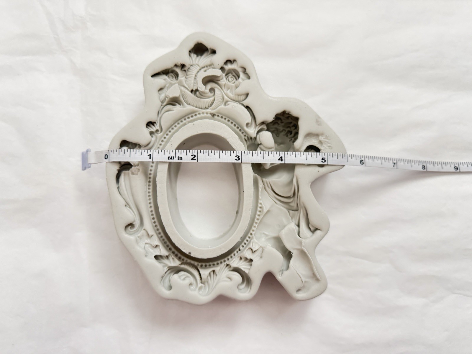 Baroque Cherub Frame Silicone Mold Gothic Angel Resin Mold DIY