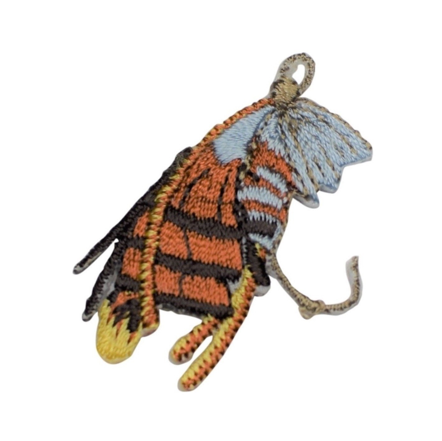 Fly Fishing Lure Applique Patch – Embroidered Angling Badge 1.75″ (Iron On)