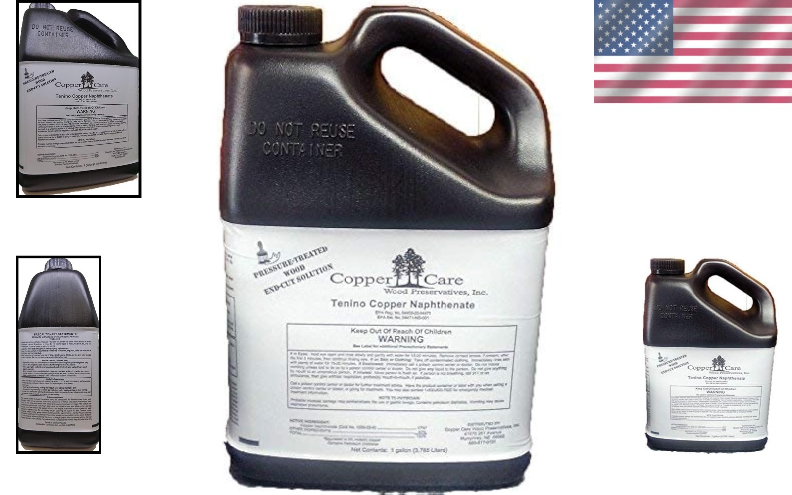 Ready-to-Use 1 Gallon Copper Naphthenate 17% Wood Preservative for Exterior Use