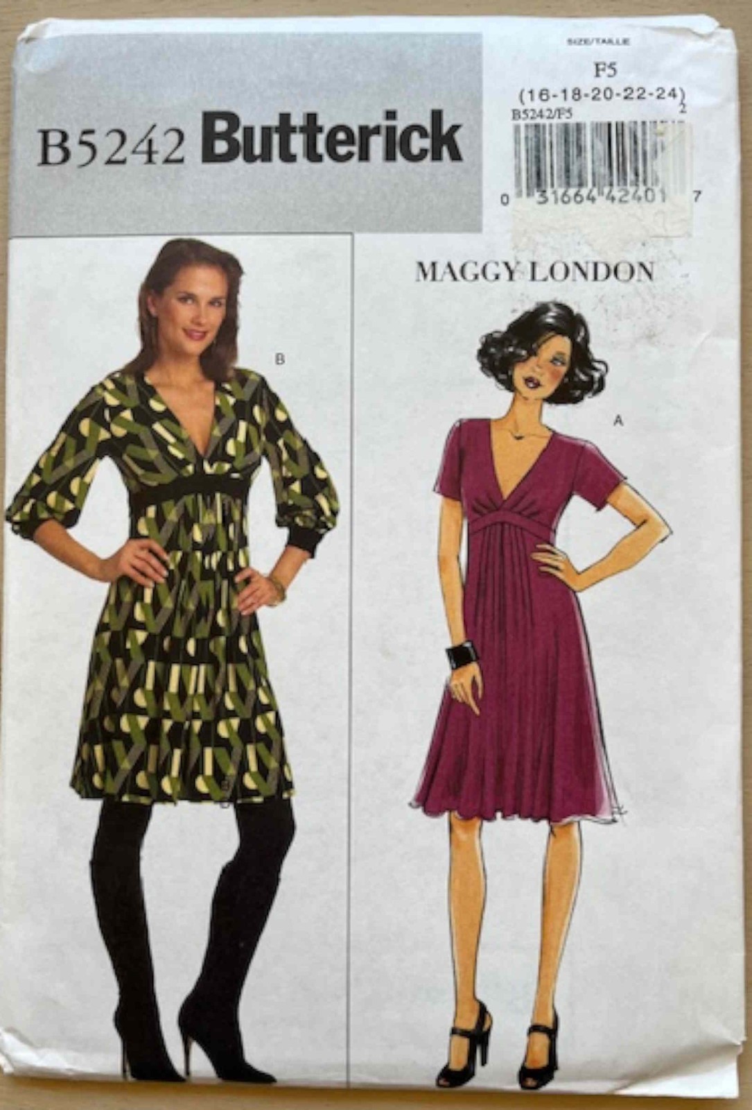 Butterick 3771-6014 Sewing Patterns 4 Designer patterns-see Description