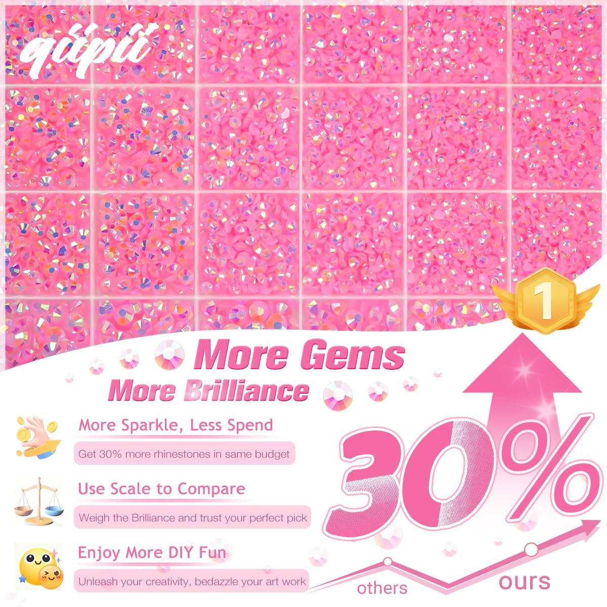 Light Pink AB Resin Rhinestones w B7000 Jewelry Glue for Bedazzling Crafting 2mm