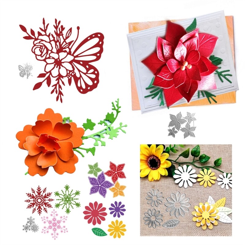 Flower Metal Cutting Dies DIY Craft Carbon Steel Embossing Template Stencil Mold