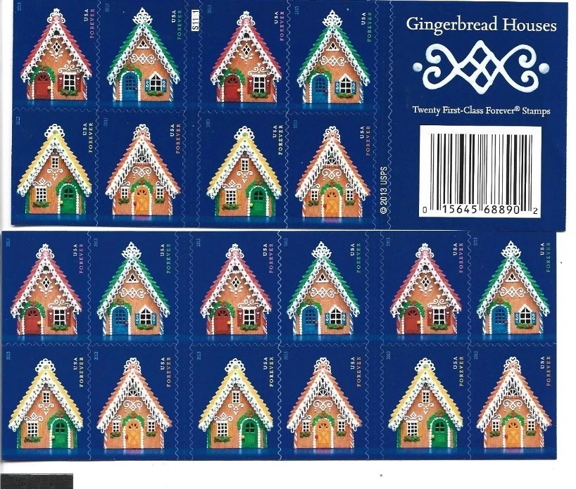 Assorted Christmas designs – 20 per sheet