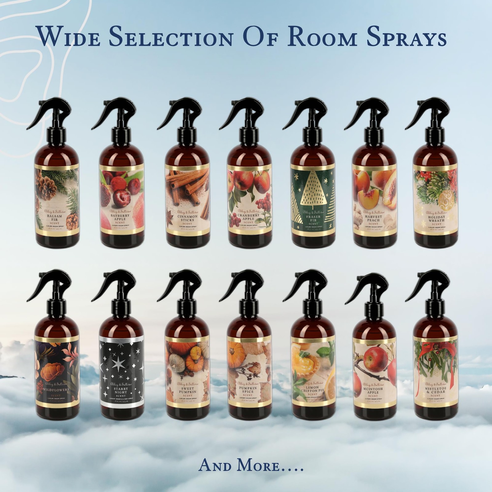 Abbey & Sullivan Room Spray, 16 Fl Oz (Pack of 1), Cinnamon Sticks Scent