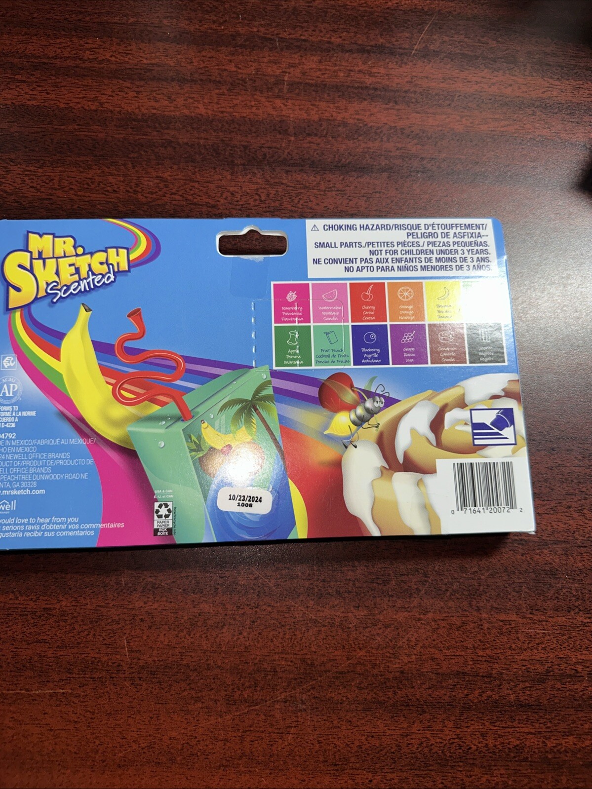 Mr. Sketch Scented Markers, Chisel Tip, Assorted Colors, 12-Count # 1905069A