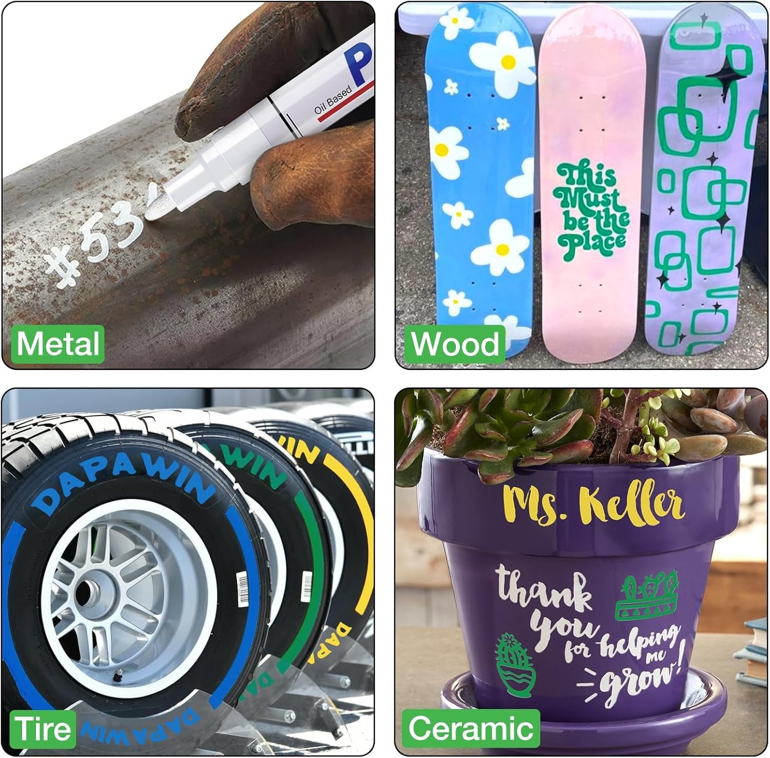 Fabric Markers Permanent Pens Paint Clothing Textile Dye T-Shirt Shoes DIY Set