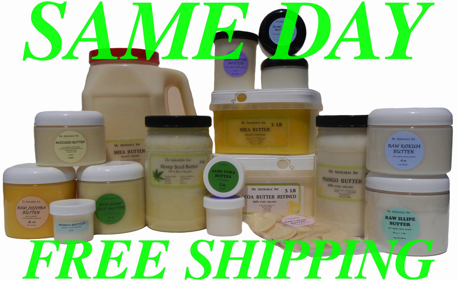 SOY BUTTER BY DR.ADORABLE 100 % PURE ORGANIC COLD PRESSED PURE 2 OZ -UP TO 12 LB