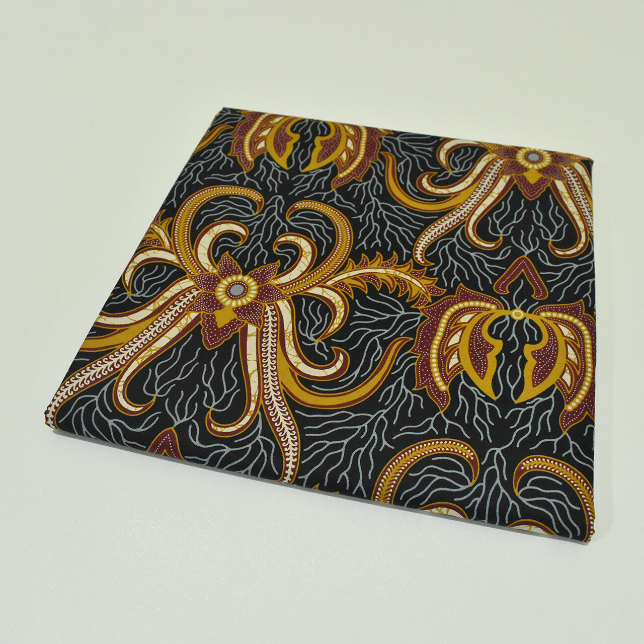 Indonesian Batik fabric, Traditional cloth Javanese ethnic cotton Sarong textile