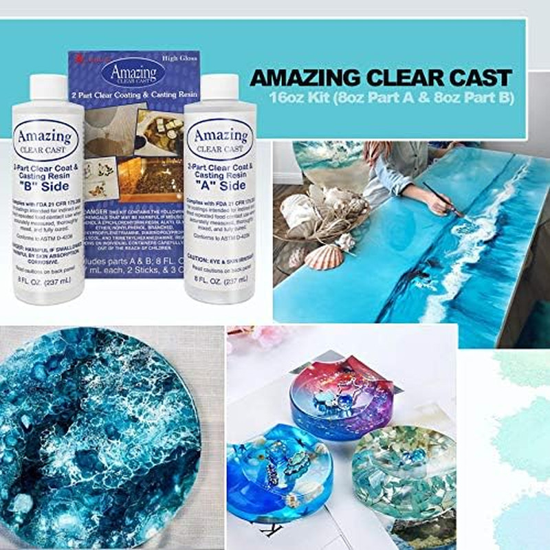 Amazing Clear Cast Epoxy Resin Kit by Alumilite – Deep Pour with 20X Disposable