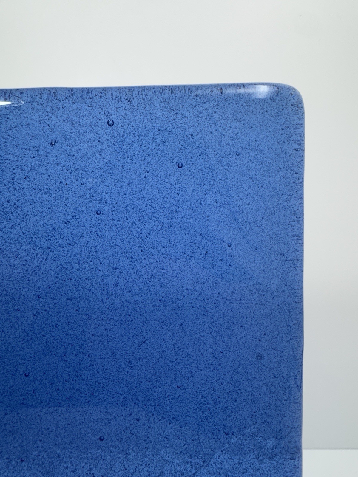 BLENKO Dalle De Verre Medium Blue 12×8 Hand-Cast Architectural Glass Slab Tile