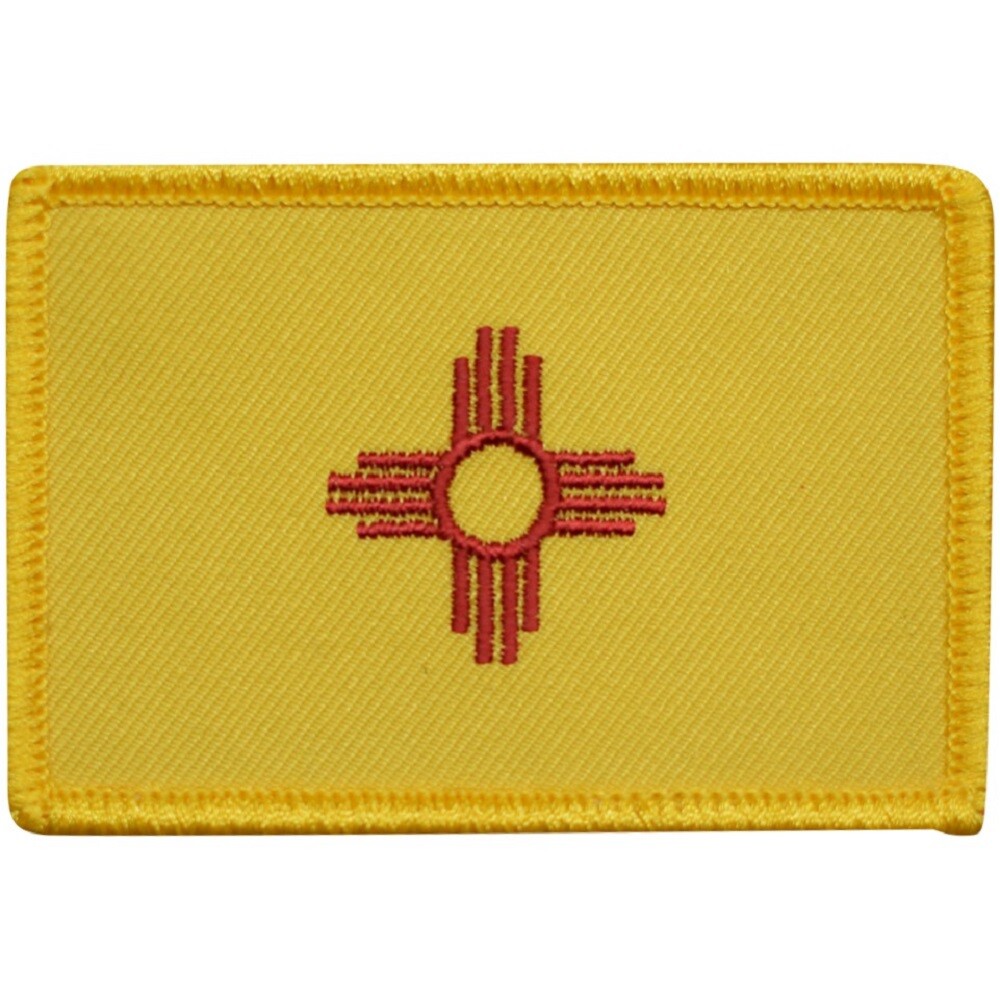 New Mexico Patch – State Flag, Santa Fe, Albuquerque 3.25″ (Iron on)