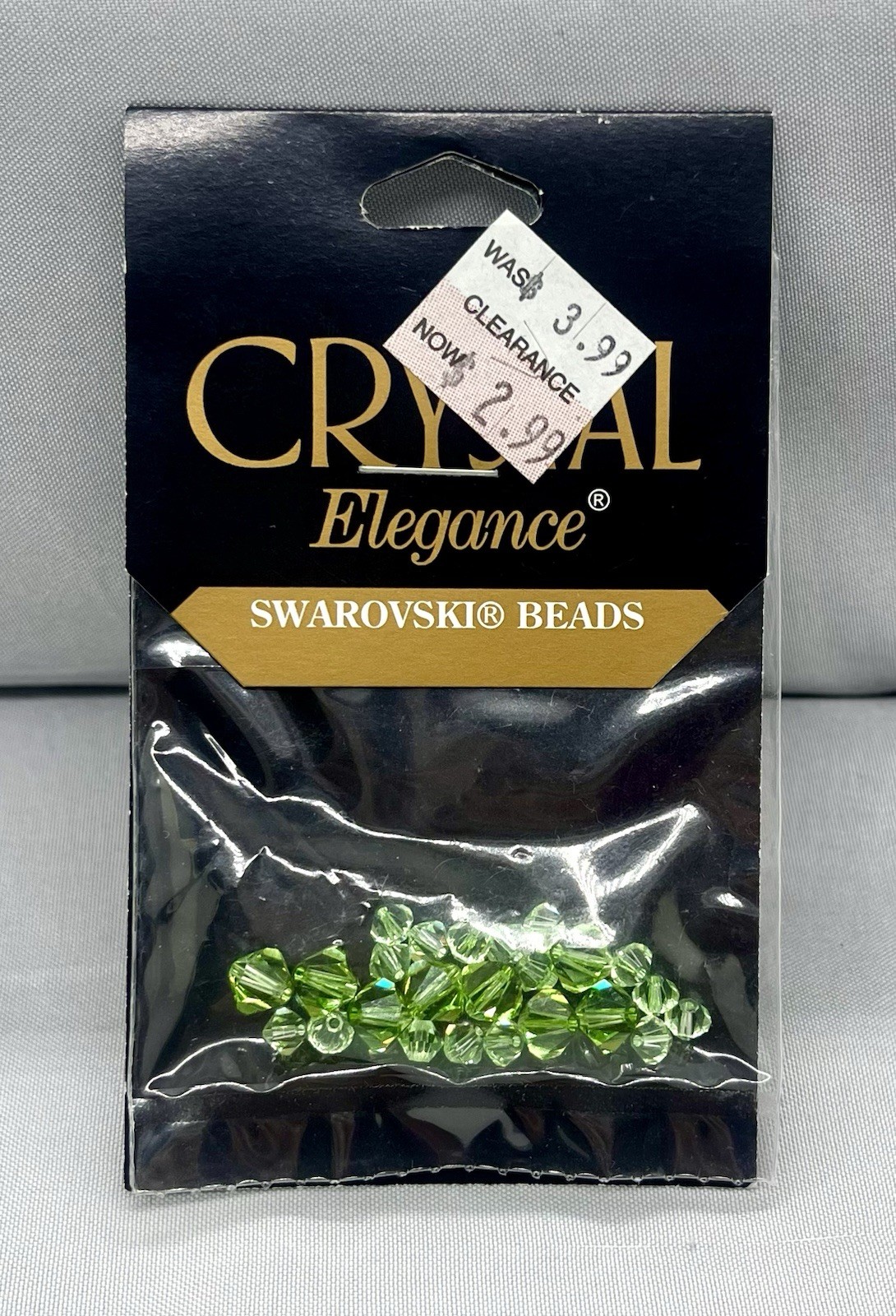Swarovski Crystal Elegance Bicone Beads Lot Austria 4 Packs 4-6mm