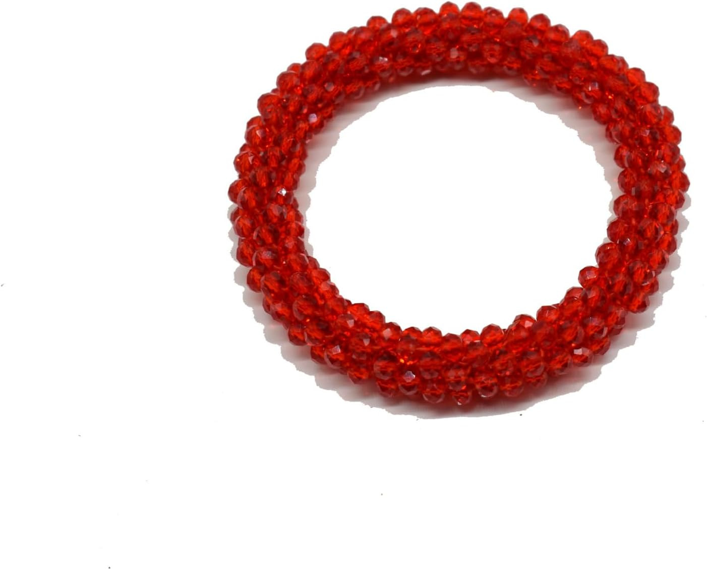 Handmade Bead Bracelet Artificial Crystal Artisinal Chunky Statement Jewelry Boh