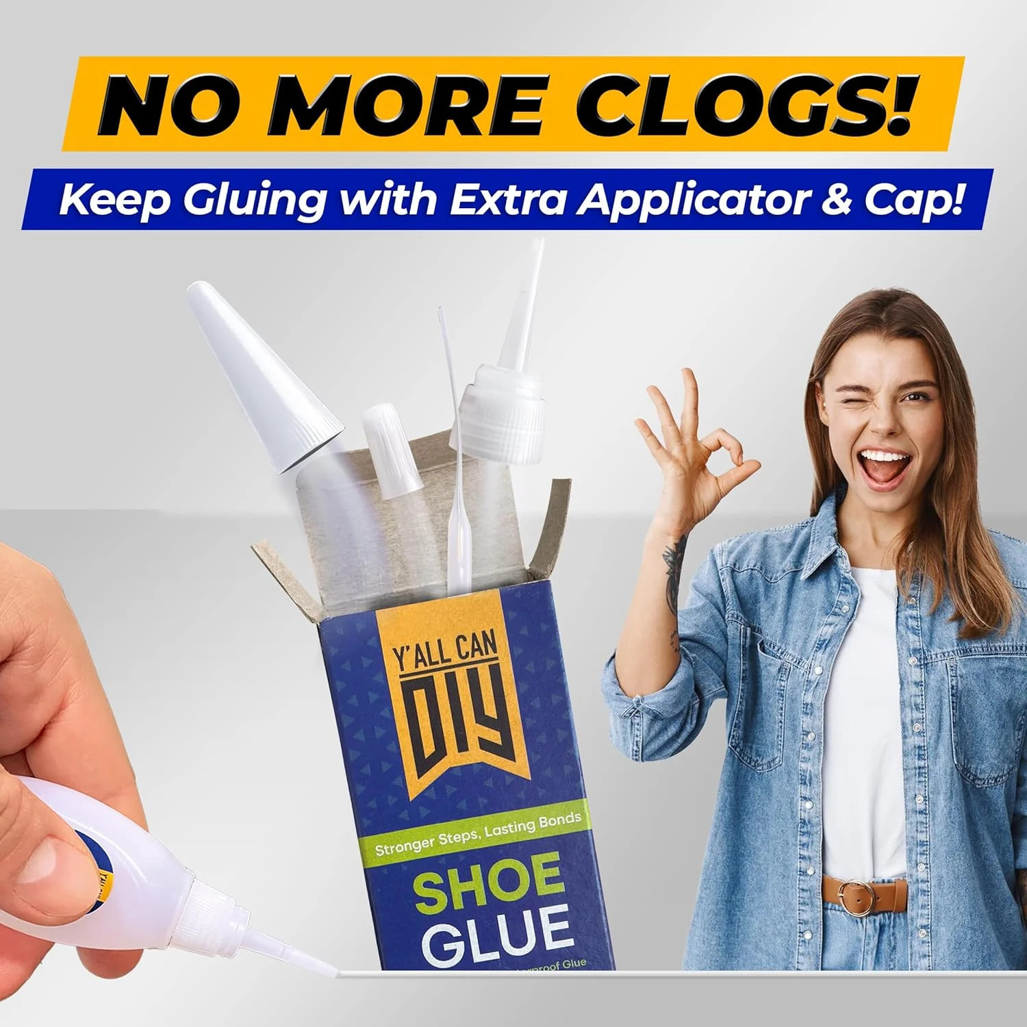 Super Glue for Shoe. Heavy Duty Shoe Adhesive for Shoe Sole Repair a