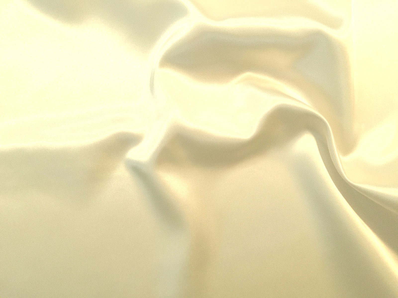 2.85 Yds- LIGHT IVORY High Sheen Medium to Heavy Weight Solid SATIN Fabric