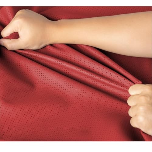 Leather Repair Patch Breathable Perforated Adhesive Self 17.7×39.4″ Beige 1.0