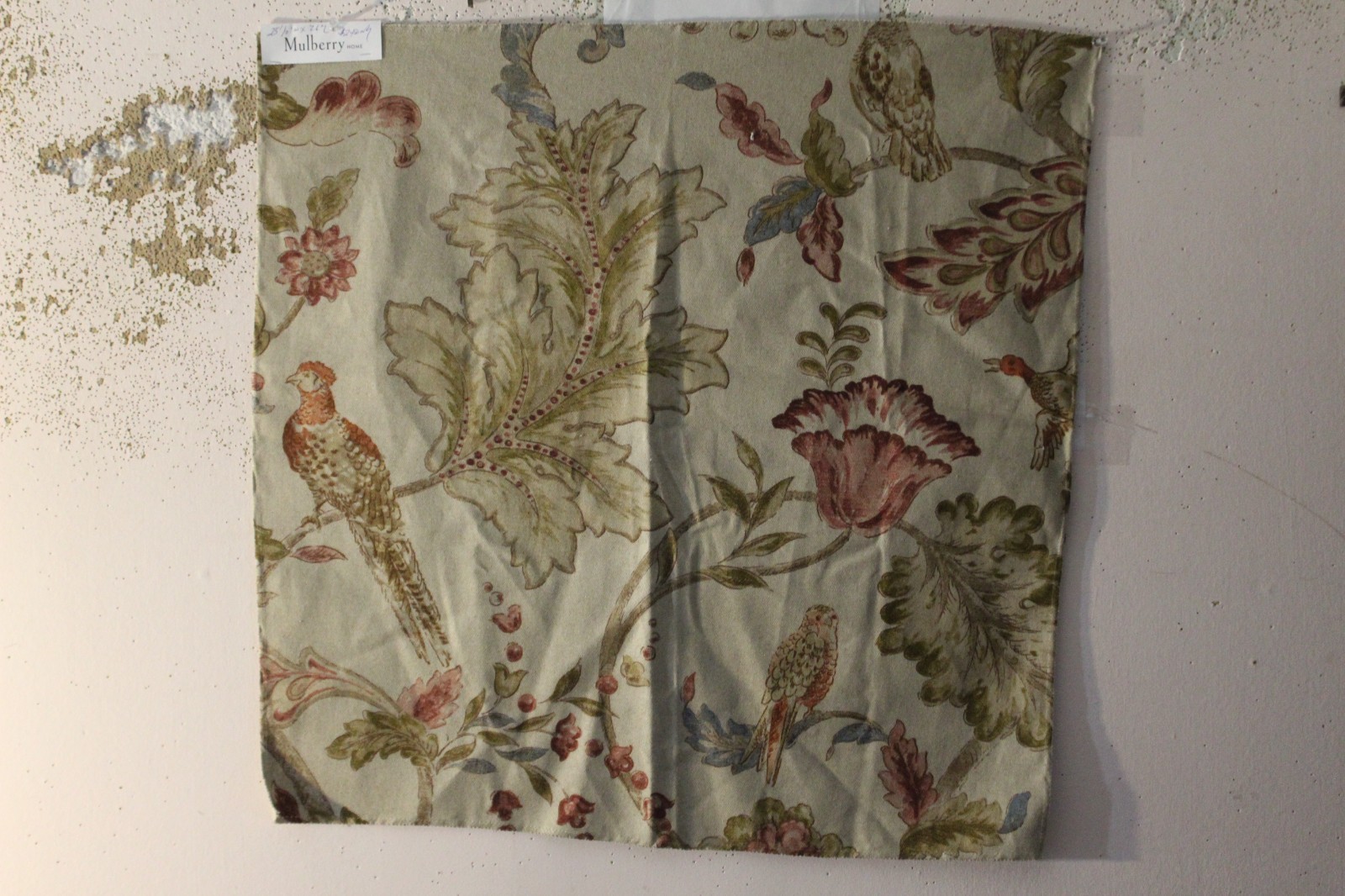 Mulberry Home Early Birds Floral with Birds Various Sizes and Colors