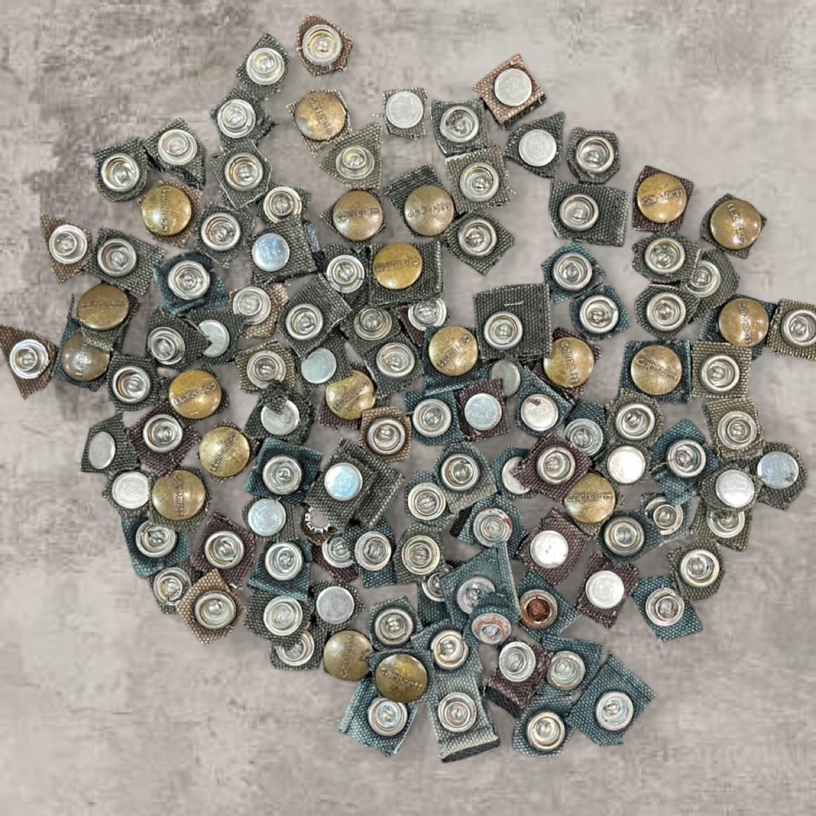 Craft DIY Project Carhartt OEM Brass Pearl Snap Replacement Repair Lot 400 Bulk