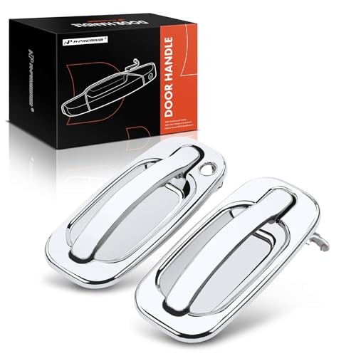 Chrome Exterior Front Door Handles for Chevy Silverado Chrome