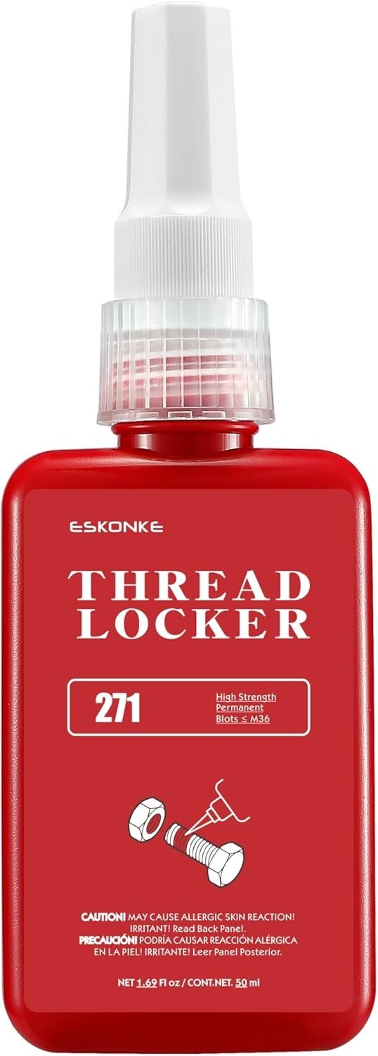 2 Pack Thread Locker – Blue 243 (Medium) & Red 271 (High) – Metal Screw Locking